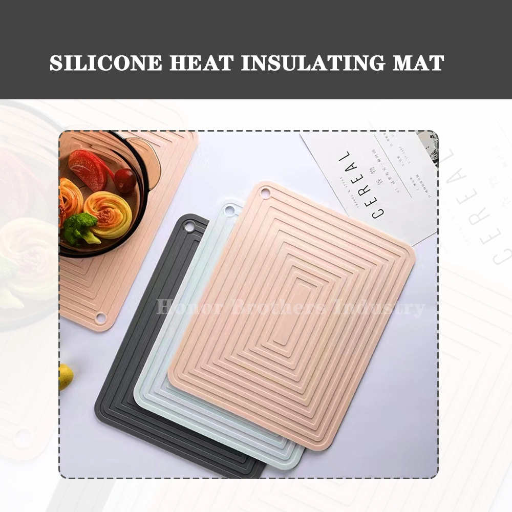 Non-Slip Food Grade Silicone Dish Drying Mat Heat-Resistant Rubber Placemat