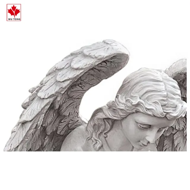 Реалистичная фигурка из смолы, молящаяся базилика, ангел, преклоняющий колени, садовая коллекция